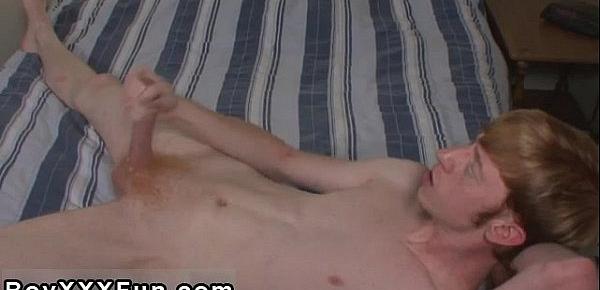  Gay XXX Angel wakes up from a nice nap and slips his palms down his